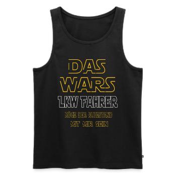 Rente Lkwfahrer Rente Geschenke - Männer Premium Bio Tank Top - Schwarz - Vorne - Michal (187cm)