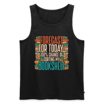 Librarian Librarian Library Assistant - Men's Premium Organic Tank Top - black - Front - Michal (187cm)