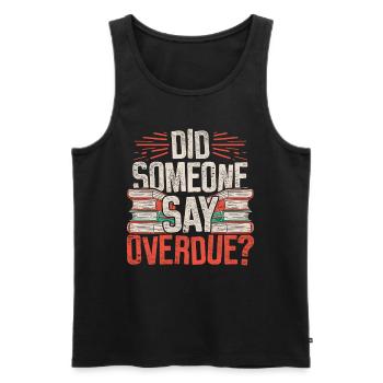 Bibliothekarin Bibliothekar - Männer Premium Bio Tank Top - Schwarz - Vorne - AI Model Male 178 light (178cm)