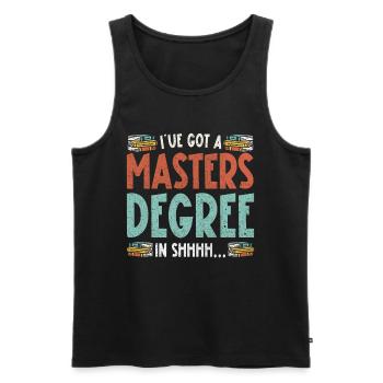 Librarian Librarian Library Assistant - Men's Premium Organic Tank Top - black - Front - Michal (187cm)