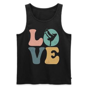 Breakdance Dancing Breakdancer Hip Hop Dance - Men's Premium Organic Tank Top - black - Front - AI Model Male 178 light (178cm)