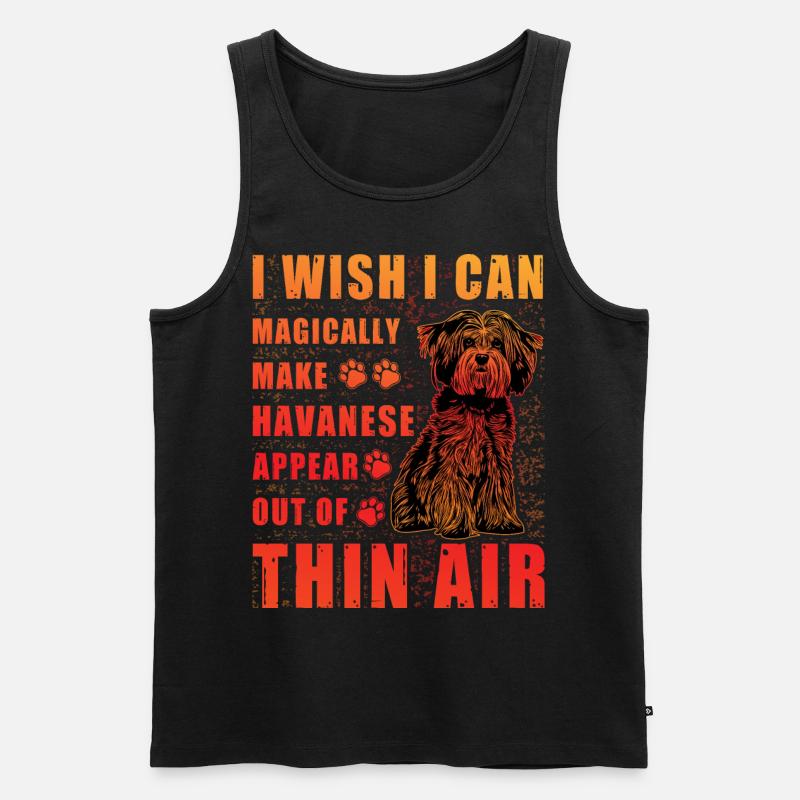 Havanese Lustiger Spruch - Männer Premium Bio Tank Top - Schwarz