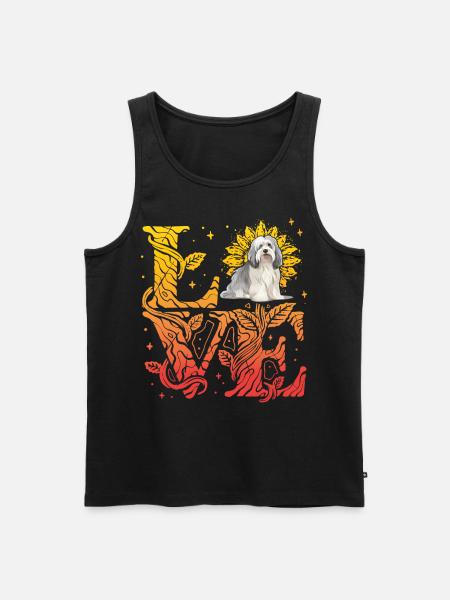Havanese Dog Love - Men's Premium Organic Tank Top - black