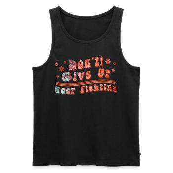 Retro Tie Dye Groovy Motivational Quote 70s Hippy - Männer Premium Bio Tank Top - Schwarz - Vorne - Michal (187cm)