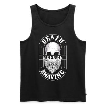 Beard Lover Bearded Man Death - Men's Premium Organic Tank Top - black - Front - Michal (187cm)