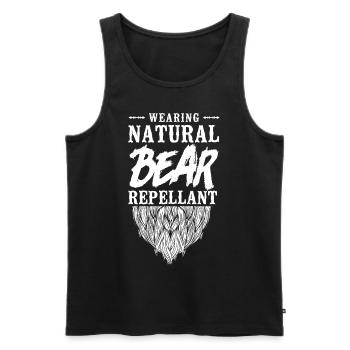 Beard Lover Bearded Man Wearing My - Men's Premium Organic Tank Top - black - Front - Michal (187cm)