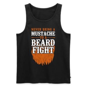 Beard Lover Bearded Man Ginger - Men's Premium Organic Tank Top - black - Front - AI Model Male 178 light (178cm)