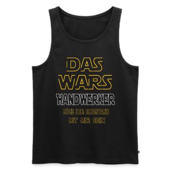 Rente Handwerker Rente Geschenk - Männer Premium Bio Tank Top - Schwarz - Vorne - Michal (187cm)