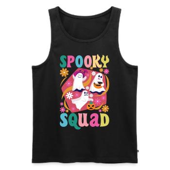 Spooky Squad - Männer Premium Bio Tank Top - Schwarz - Vorne - Michal (187cm)