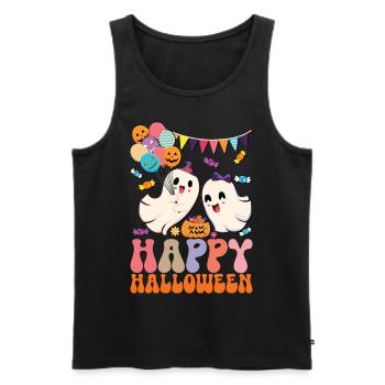 Read More Books - Men's Premium Organic Tank Top - black - Front - AI Model Male 178 light (178cm)