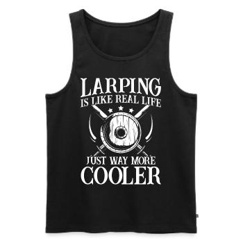 LARP Live-Action-Rollenspiele - Männer Premium Bio Tank Top - Schwarz - Vorne - Michal (187cm)