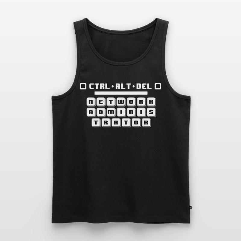 CTRL ALT DEL Funny Network Admin Computer Tech Sup Männer Premium Bio Tank Top