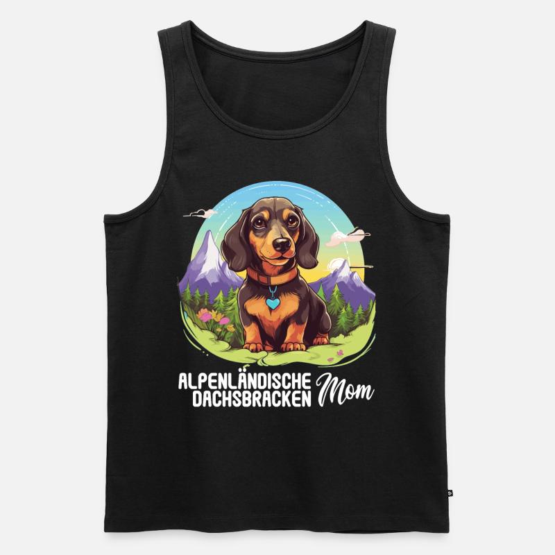 Alpenländische Dachsbracke - Männer Premium Bio Tank Top - Schwarz