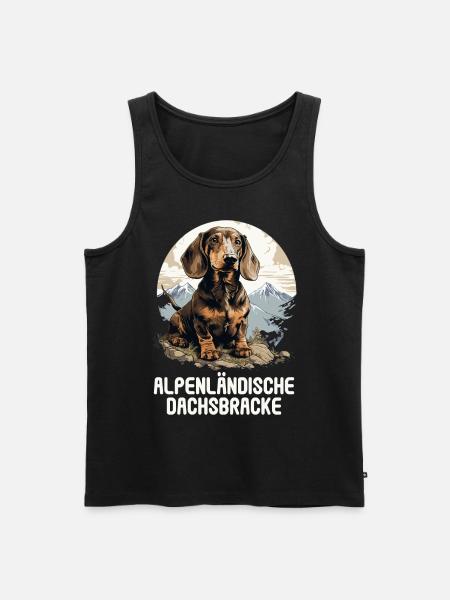 Alpenländische Dachsbracke - Männer Premium Bio Tank Top - Schwarz