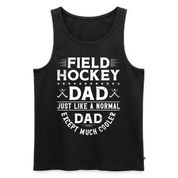 Field Hockey Dad Field Hockey Dad - Männer Premium Bio Tank Top - Schwarz - Vorne - Michal (187cm)