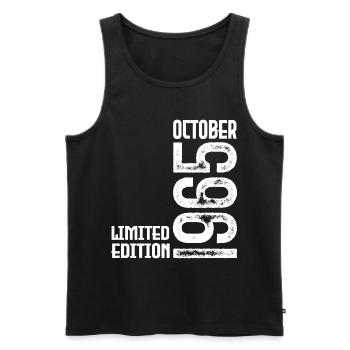 October 1965 Anniversary Gift. October 1965. - Men's Premium Organic Tank Top - black - Front - Michal (187cm)