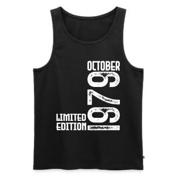 October 1979 Anniversary Gift. October 1979. - Men's Premium Organic Tank Top - black - Front - Michal (187cm)
