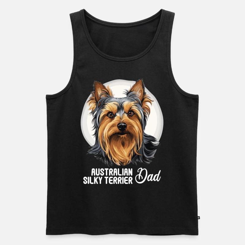 Australian Silky Terrier - Männer Premium Bio Tank Top - Schwarz