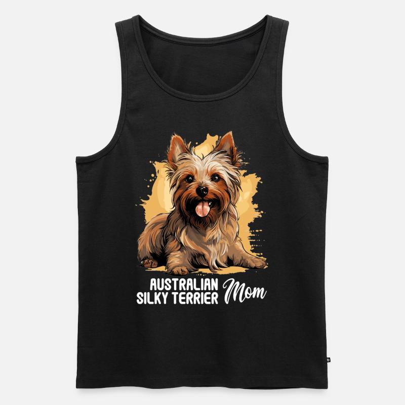 Australian Silky Terrier - Männer Premium Bio Tank Top - Schwarz