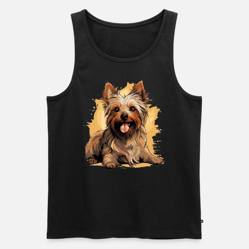 Australian Silky Terrier - Männer Premium Bio Tank Top - Schwarz