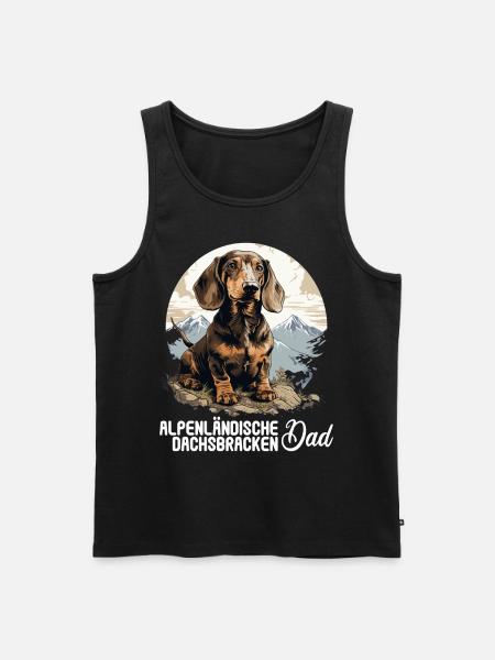 Alpenländische Dachsbracke - Männer Premium Bio Tank Top - Schwarz