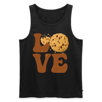 Cookie Scout Scouting Cookie Vendor LOVE - Men's Premium Organic Tank Top - black - Front - Michal (187cm)