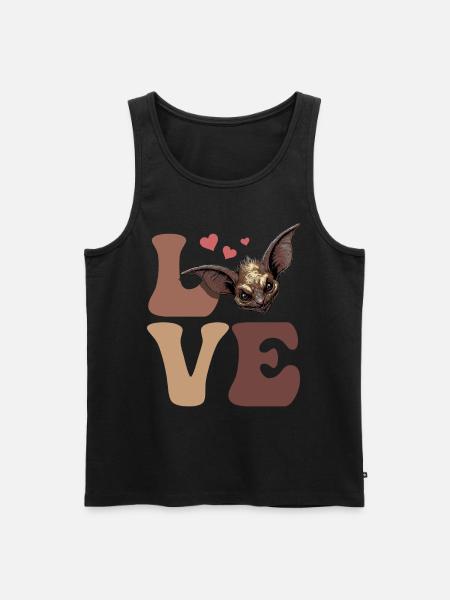 El Chupacabra Crypttides Cryptozoology LOVE - Men's Premium Organic Tank Top - black
