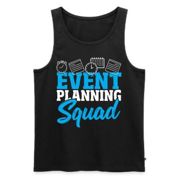 Event Planning Squad Event Planning Event Planner - Men's Premium Organic Tank Top - black - Front - AI Model Male 178 light (178cm)