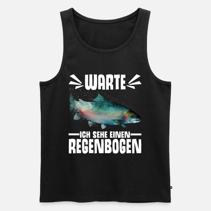 Forellen Angeln - Männer Premium Bio Tank Top - Schwarz