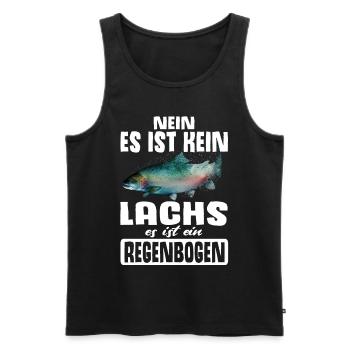 Forellen Angeln - Männer Premium Bio Tank Top - Schwarz - Vorne - Michal (187cm)