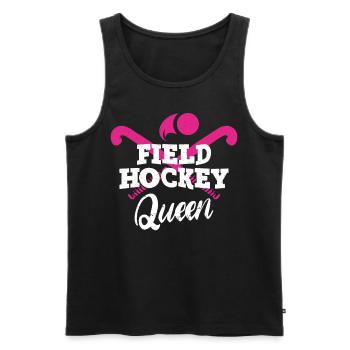 Field Hockey Queen Field Hockey - Männer Premium Bio Tank Top - Schwarz - Vorne - AI Model Male 178 light (178cm)