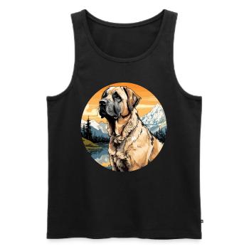 Hund Kangal - Männer Premium Bio Tank Top - Schwarz - Vorne - AI Model Male 178 light (178cm)
