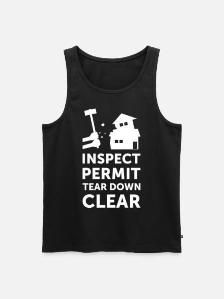 House Demolition Day - Men's Premium Organic Tank Top - black