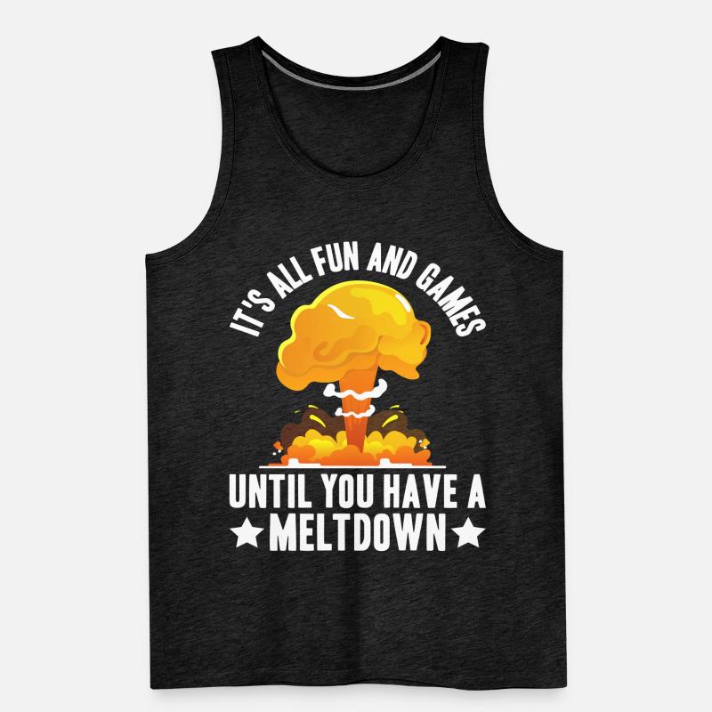 Nuclear power station Men's Premium Organic Tank Top