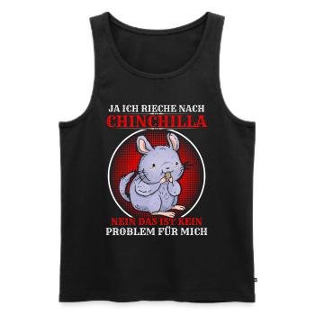 Rieche nach Chinchilla Nagetier Wollmaus - Männer Premium Bio Tank Top - Schwarz - Vorne - Michal (187cm)