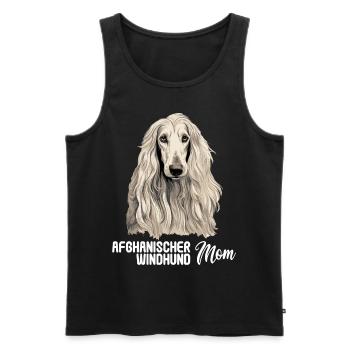 Dog Afghan Hound - Men's Premium Organic Tank Top - black - Front - Michal (187cm)