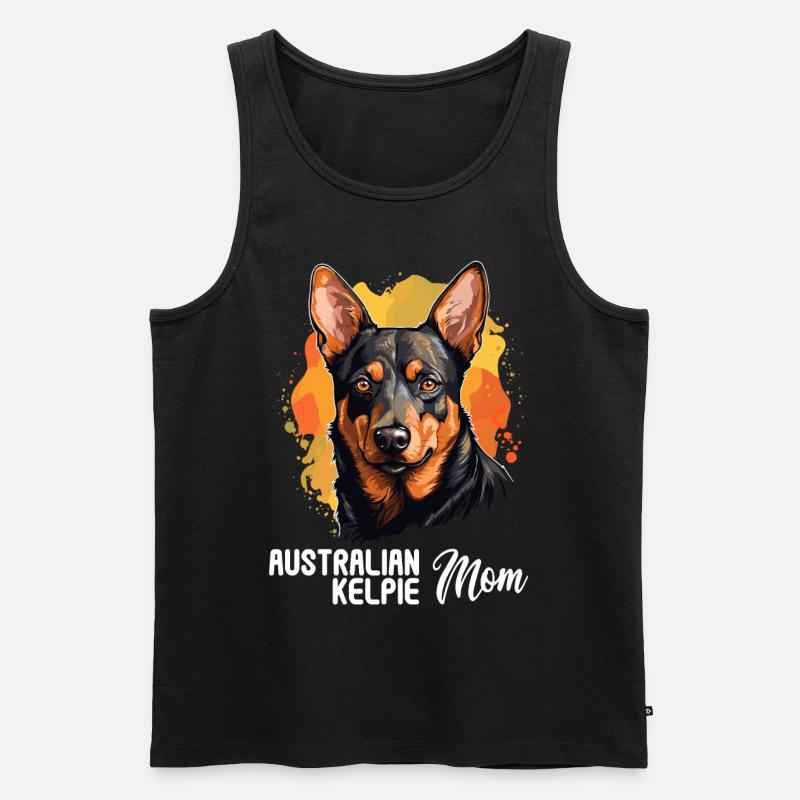 Hund Australian Kelpie - Männer Premium Bio Tank Top - Schwarz
