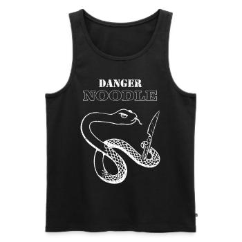 Danger Noodle Snake Snake Lover - Débardeur bio Premium Homme - noir - Devant - AI Model Male 178 light (178cm)