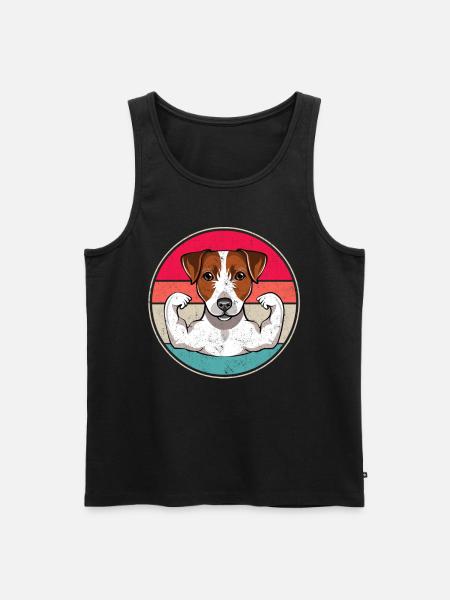 Jack Russell Terrier - Männer Premium Bio Tank Top - Schwarz