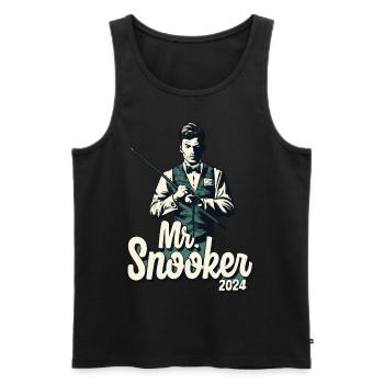Mr. Snooker Pool Billiards Snooker Player - Men's Premium Organic Tank Top - black - Front - AI Model Male 178 light (178cm)