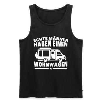 Wohnmobil Caravans Wohnwagen echte Männer - Männer Premium Bio Tank Top - Schwarz - Vorne - Michal (187cm)