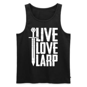 Live-Action Role-Playing Games - Men's Premium Organic Tank Top - black - Front - AI Model Male 178 light (178cm)