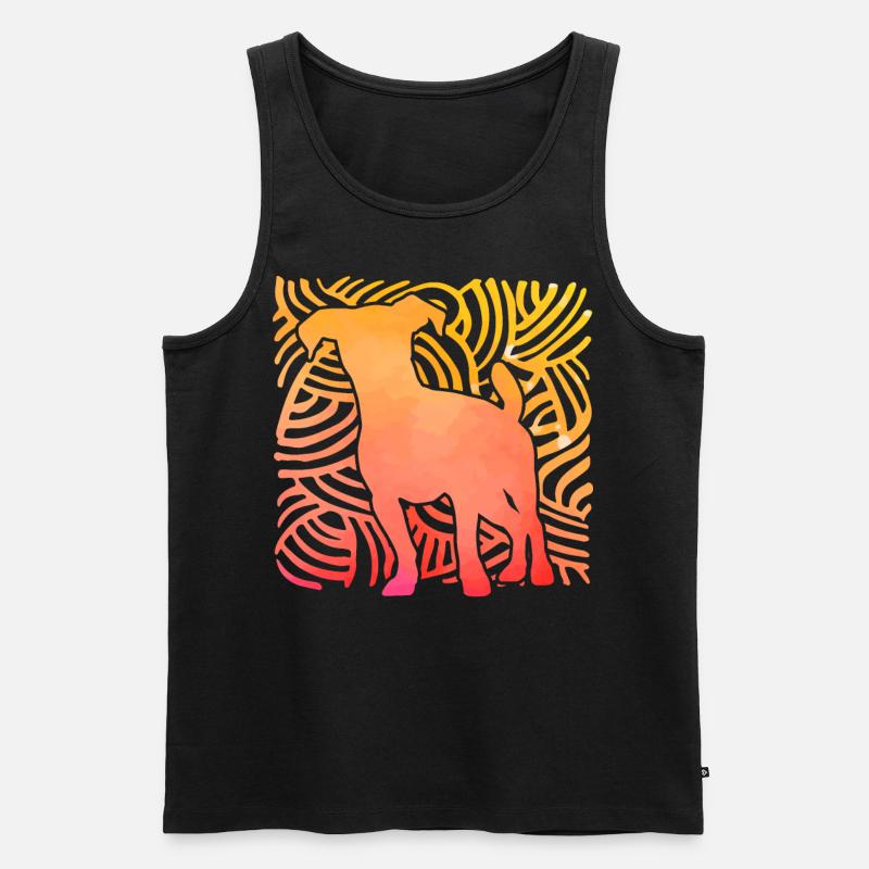 Jack Russell Terrier - Männer Premium Bio Tank Top - Schwarz