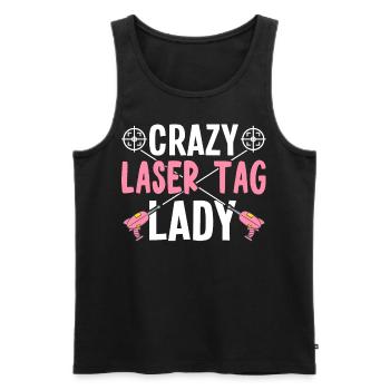 Player - Men's Premium Organic Tank Top - black - Front - Michal (187cm)