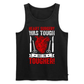 Genesung Überlebender - Männer Premium Bio Tank Top - Schwarz - Vorne - AI Model Male 178 light (178cm)