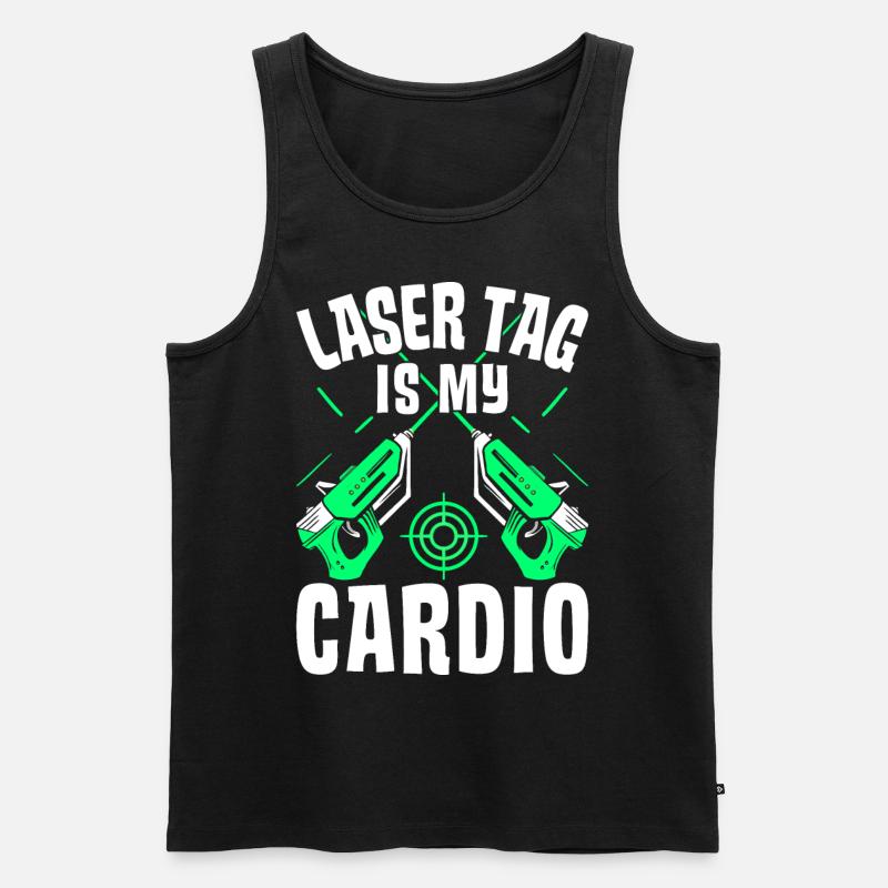 Spieler - Männer Premium Bio Tank Top - Schwarz