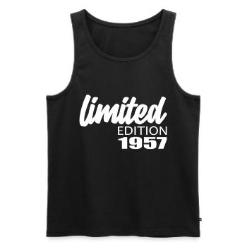 Édition limitée 1957 - Débardeur bio Premium Homme - noir - Devant - Michal (187cm)