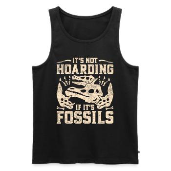 Paläontologe It's Not Hoarding If It's Fossils - Männer Premium Bio Tank Top - Schwarz - Vorne - AI Model Male 178 light (178cm)