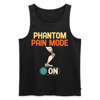 Beinprothese Amputierter Amputation - Männer Premium Bio Tank Top - Schwarz - Vorne - AI Model Male 178 light (178cm)