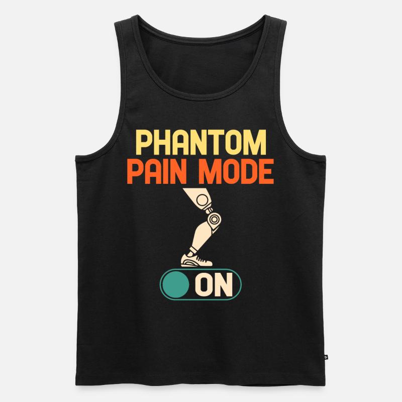 Beinprothese Amputierter Amputation - Männer Premium Bio Tank Top - Schwarz